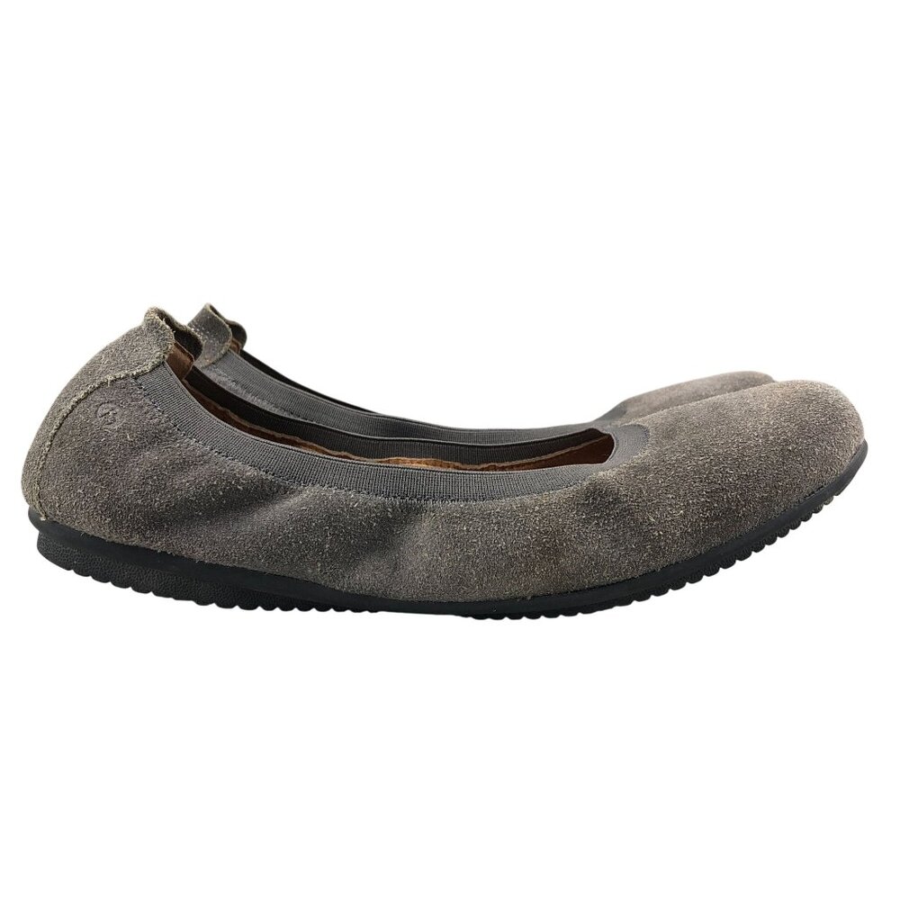 Josef Seibel Women's Size 40 (9-9.5) Pippa 33 Grey Suede Slip On Ballet Flats